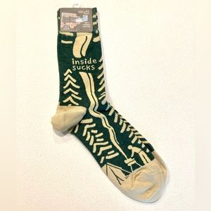 NWT Funny Socks - Men’s crew socks, “Inside Sucks” Design